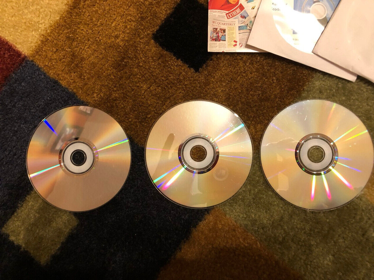  Vintage Apple Mac Macintosh OS X 10.3 Panther Computer Software Discs 1 2 3 