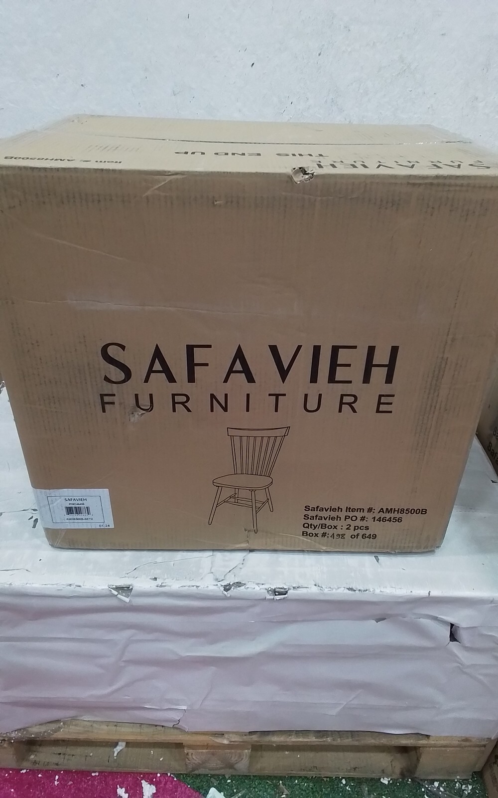 Safavieh PARKER SPINDEL SIDE CHAIR, Reduced Price 2172734858 AMH8500B