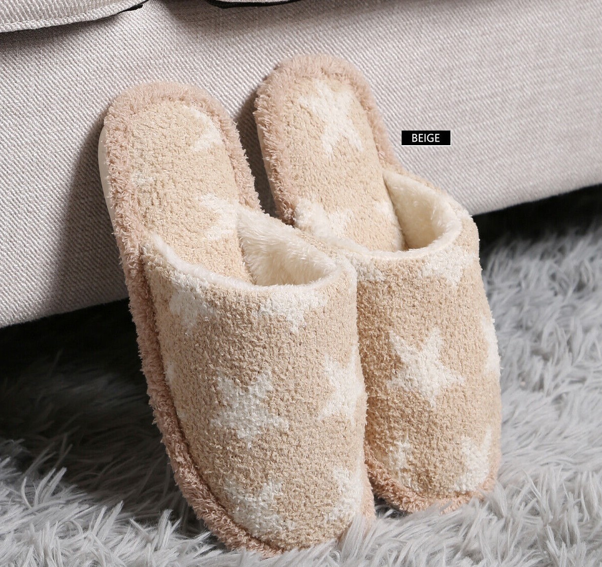 ComfyLuxe Star Pattern Slippers