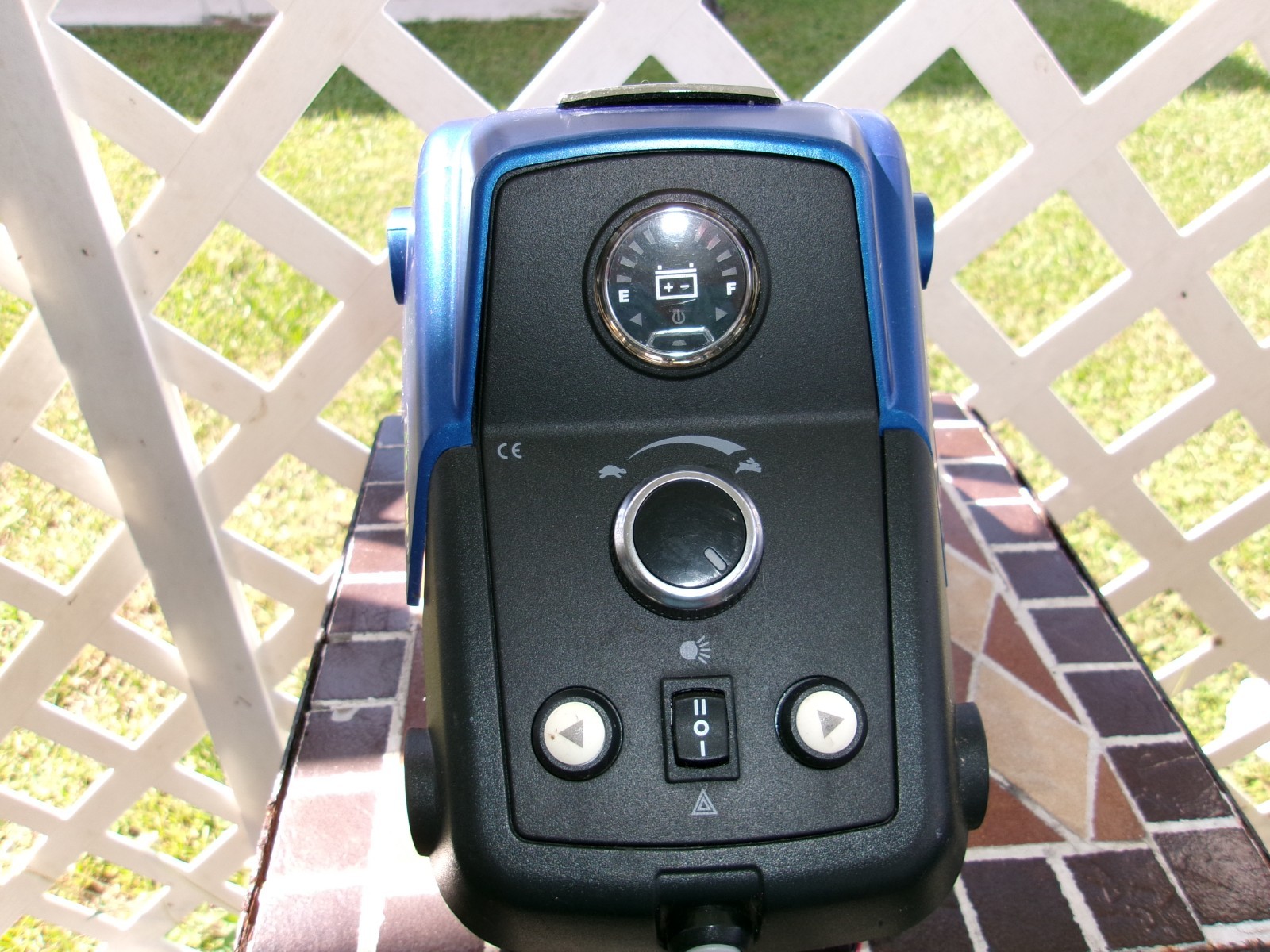 Blue Tiller Front Shroud w/ Top Dash Console # 6095