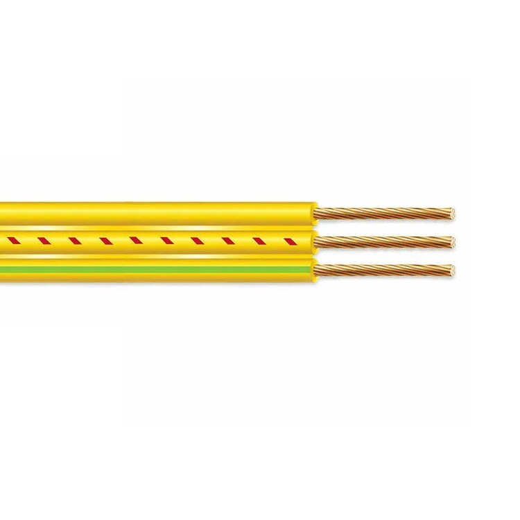 10 AWG 2 Conductor With Ground Flat Yellow Submersible Cable Well Pump Wire 600V