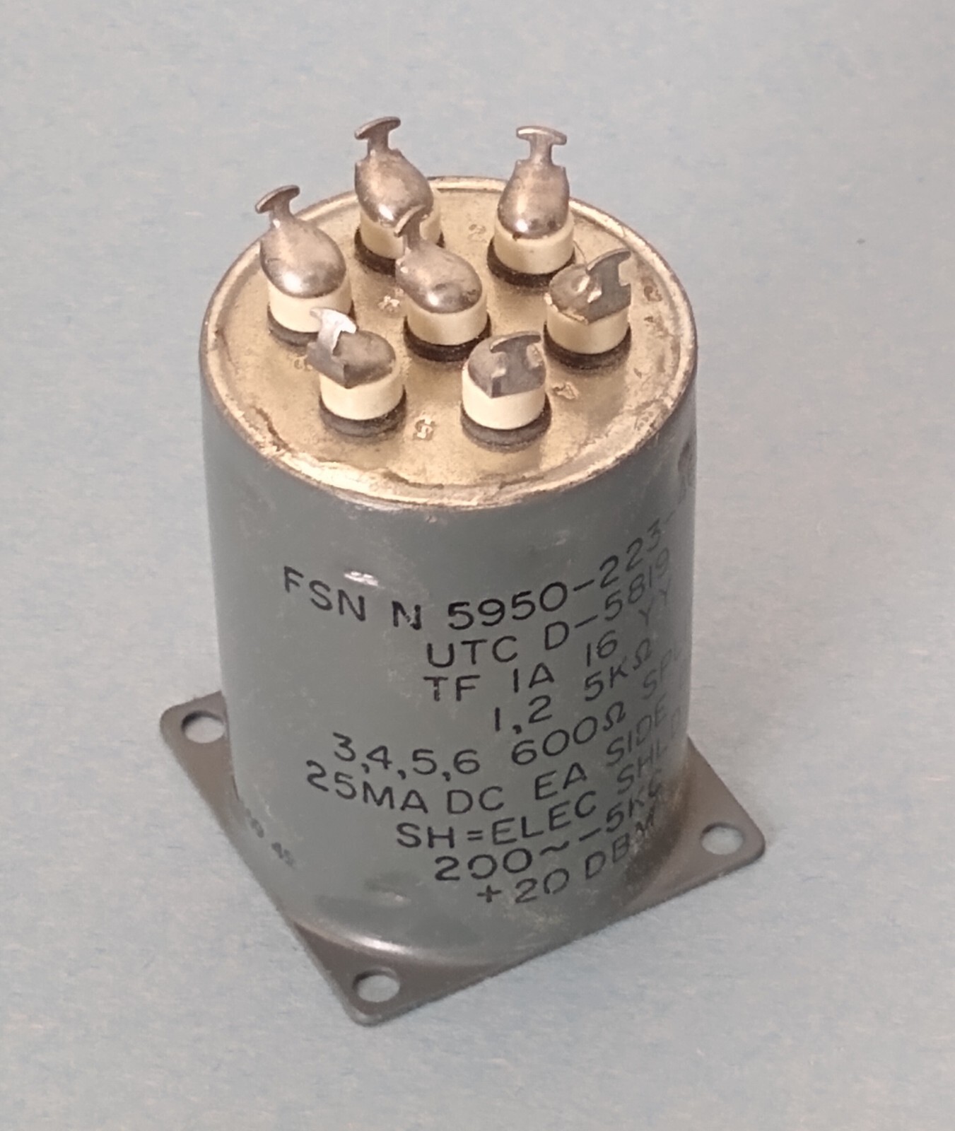 Pair MIL-SPEC UTC D-5819 Audio Output Transformer - 5ΚΩ Plate To Line 600Ω Split