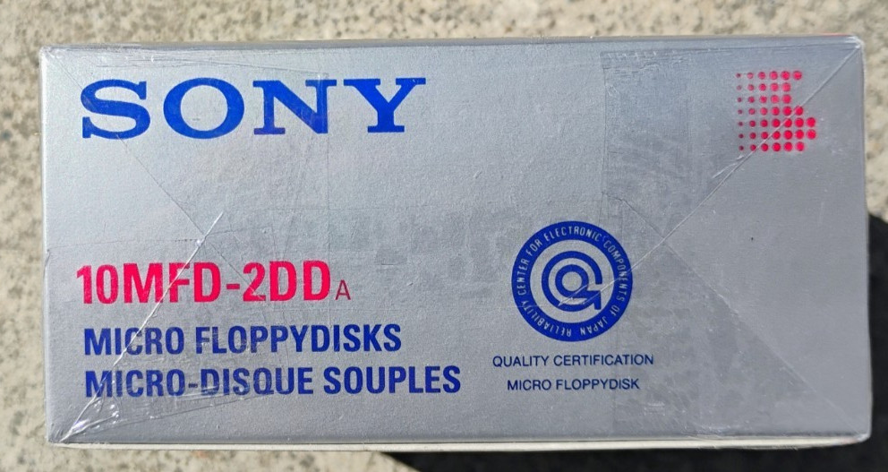 MFD-2DD A Micro Floppy Disks w/ 1MB; x 10 Disks; SONY - NEW/Complete in Box