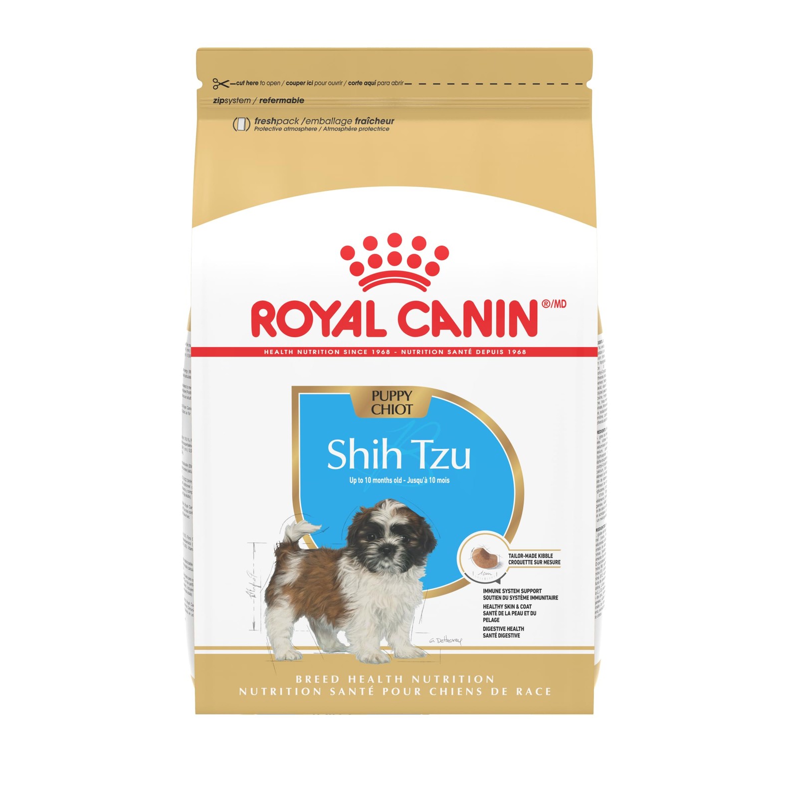 Royal Canin Shih Tzu Puppy Dry Dog Food 2.5 lb - Breed Health Nutrition