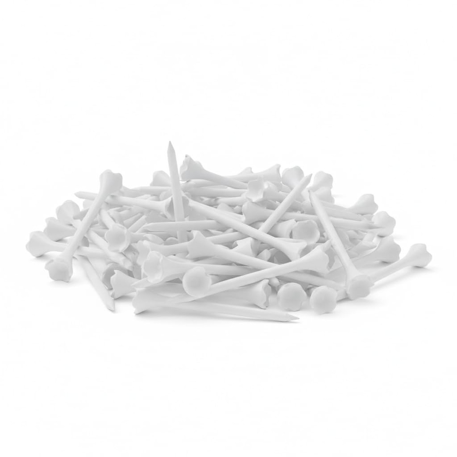 Hampton Distribution White Plastic Golf Tees, 30 or 100 Pack, Golf Tees 3 1/4...