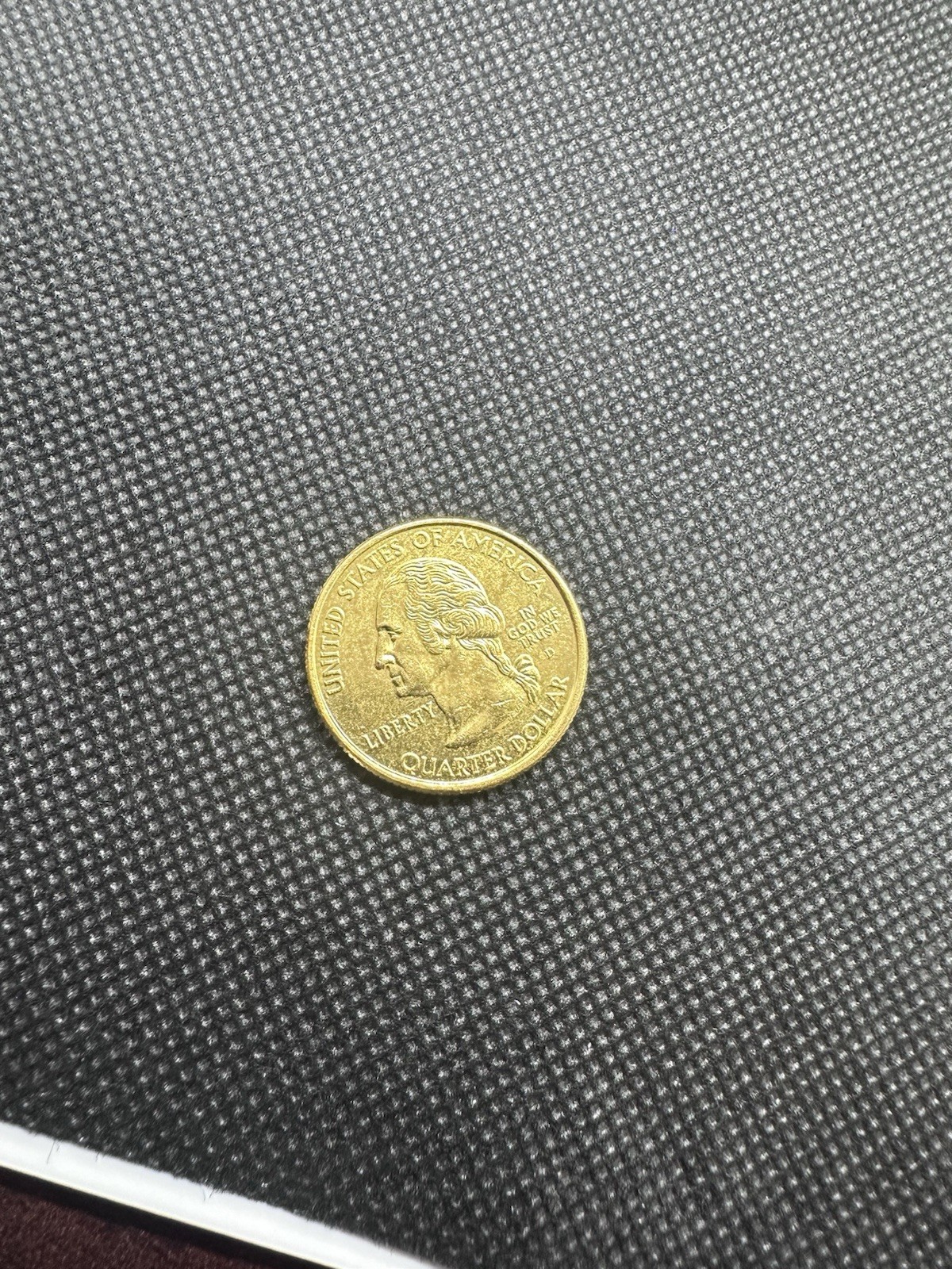 2000 United States 24k Gold Plated Quarter Maryland Edition