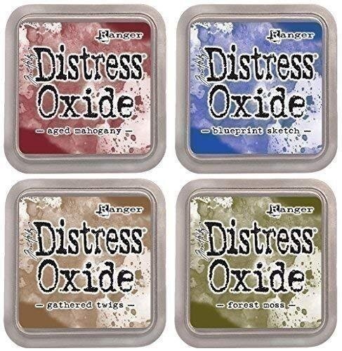 Tim Holtz Ranger Distress Oxide Ink Bundle - Four 3" x 3" Pads (C - Classic :