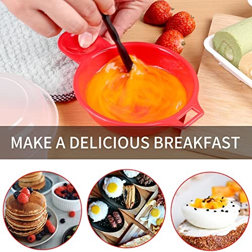 2 sets Microwave Egg Cooker,1 Minute Fast Egg Hamburg Omelet Maker Kitchen