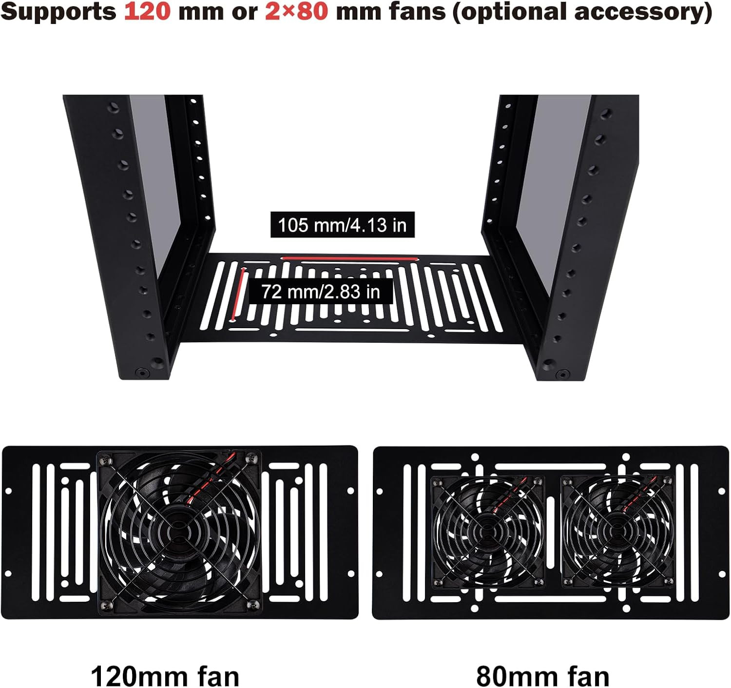 8U Network Rack, 10 Inch Mini Server Rack for Network, Servers, Audio, and Video