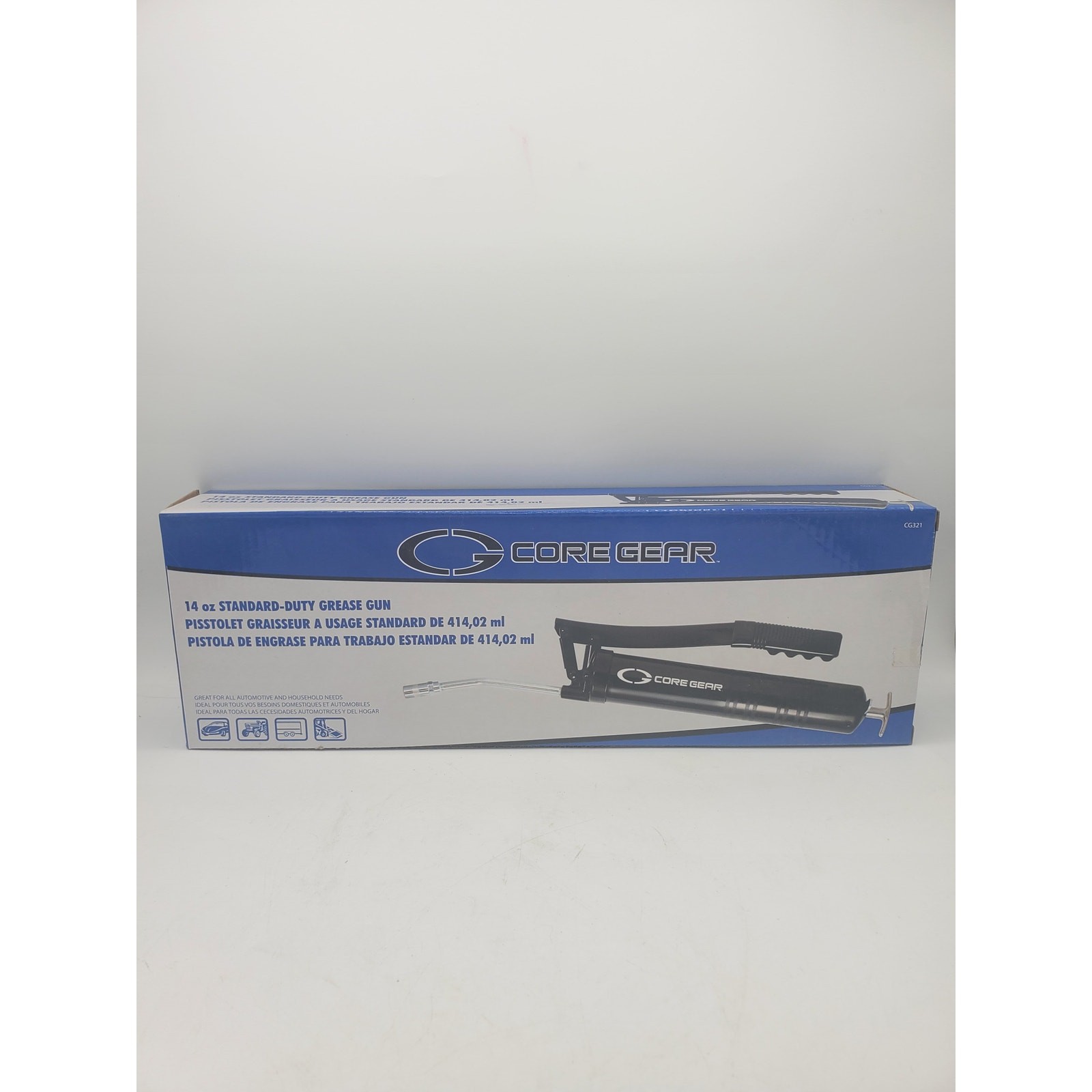 NEW Core Gear 14 oz. Standard Duty Grease Gun Aluminum Head Outdoor Household