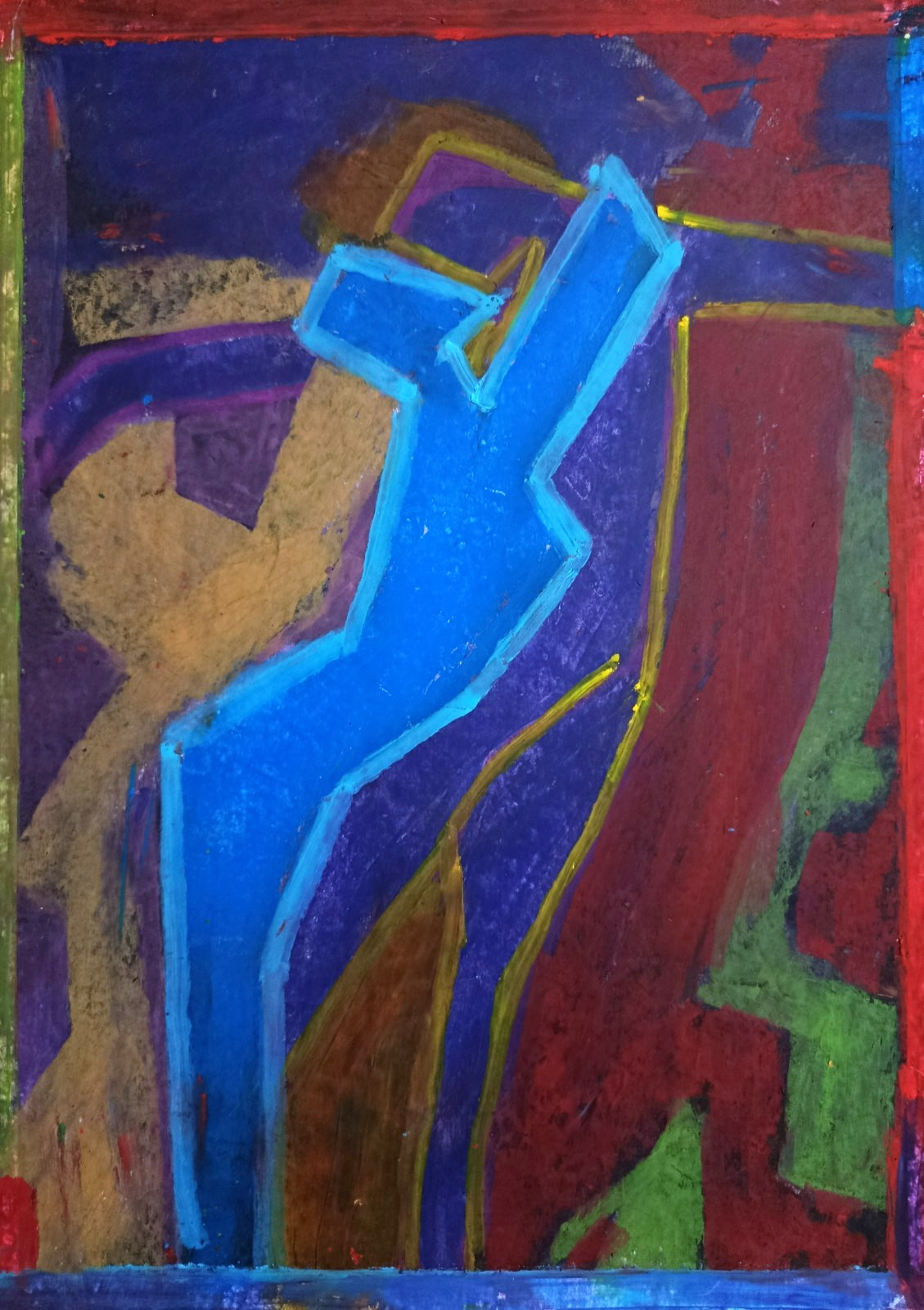 Cubism | Abstract Art | Oil Chalk | A4 Paper | Picture Decoration | Cubism Art