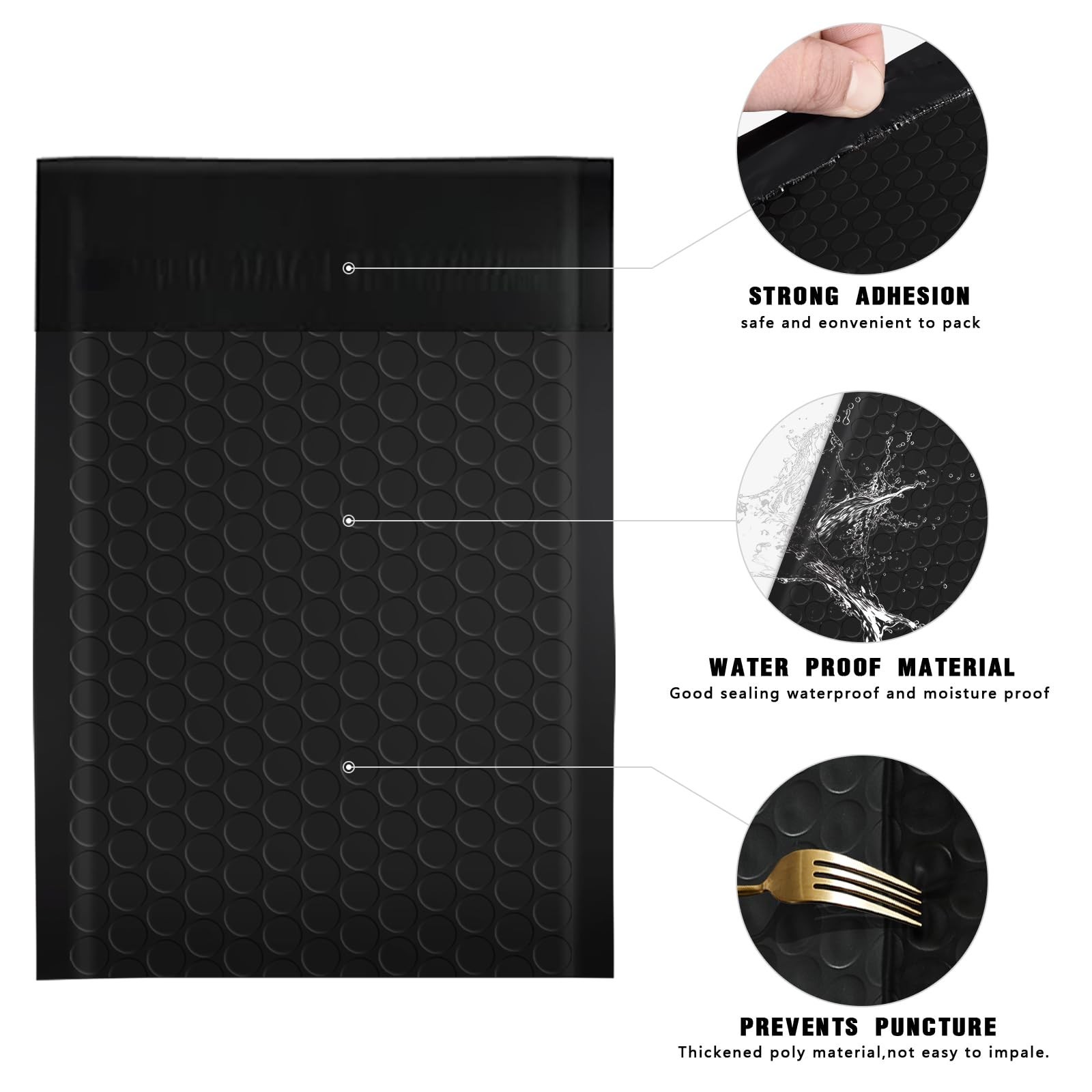 105 Pack Bubble Mailers 3.5x5inch Padded Envelopes Thin Mailing Envelopes Wat...