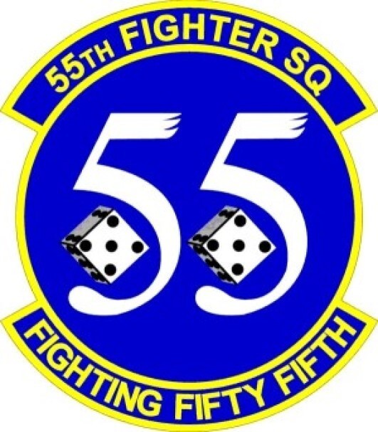 USAF 55th Fighter Squadron Adhesive Vinyl Decal