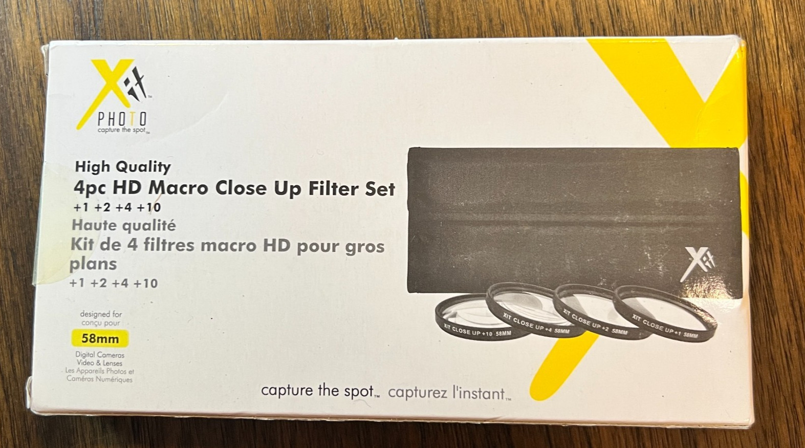 58mm XIT PHOTO 4 PC HD MACRO CLOSE UP FILTER SET  +1 +2 +4 +10 KIT