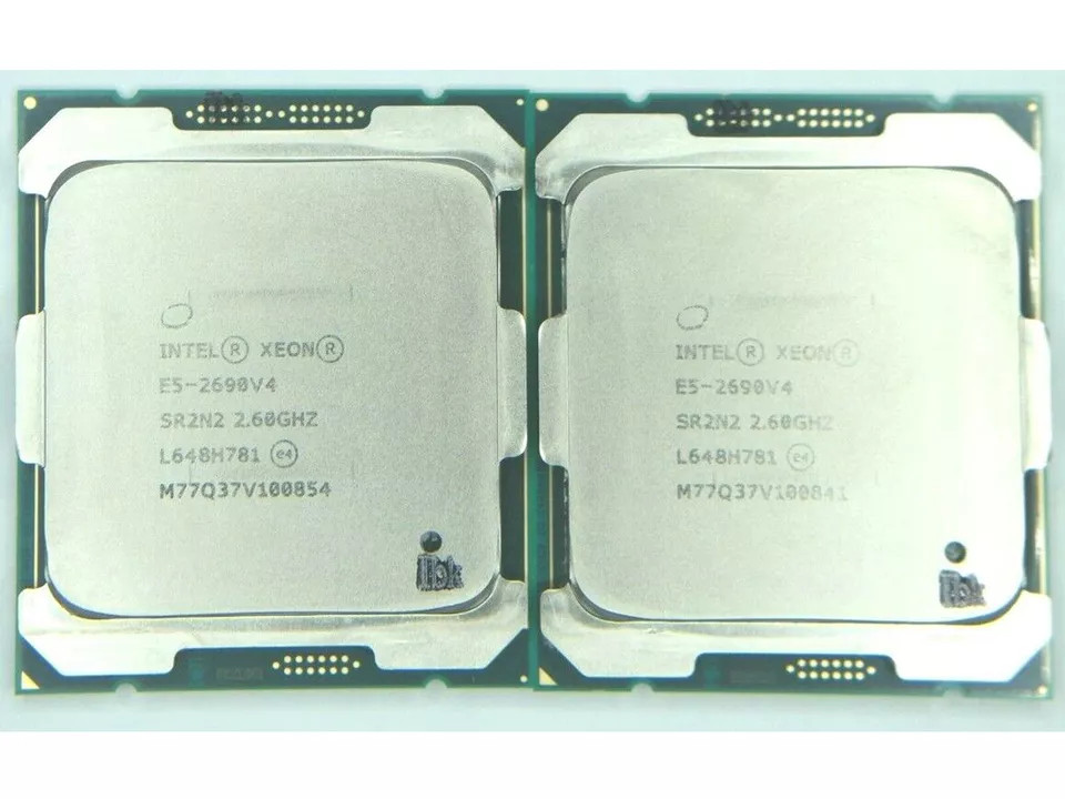 2PCS Intel Xeon E5-2690 V4 E5-2680 V4 E5-2660 V4 E5-2650V4 LGA2011-3 CPU LOT