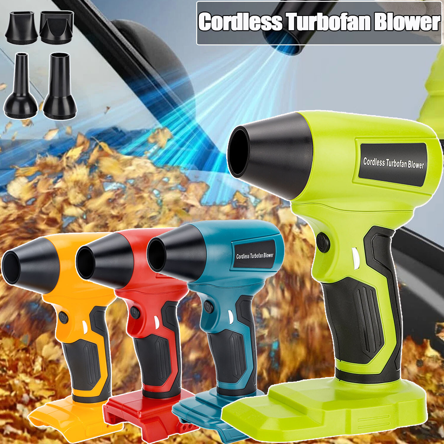 210W Electric Jobsite Air Blower for Ryobi 18v Battery Violent Blower Turbo Fan