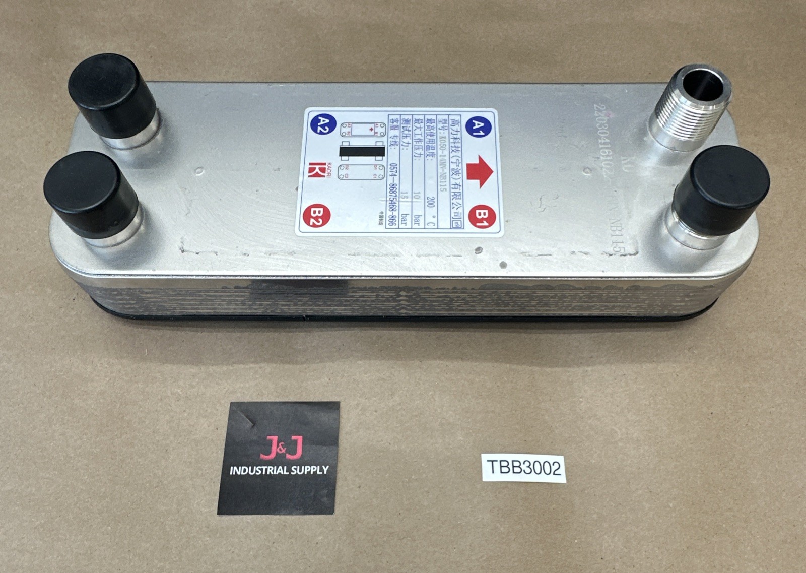 NEW SURPLUS- Kaori K050-14MN-NB115 Brazed Plate Heat Exchanger 200°C 10-15Bar