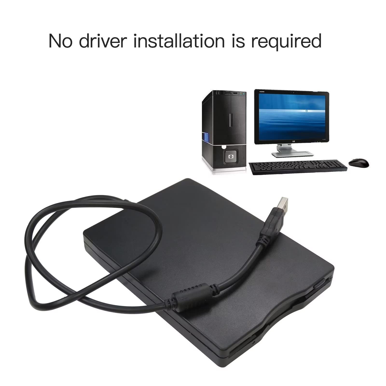 Read/Write 1.44 MB 3.5-inch USB 2.0 External Floppy Disk Compatible for Windo...