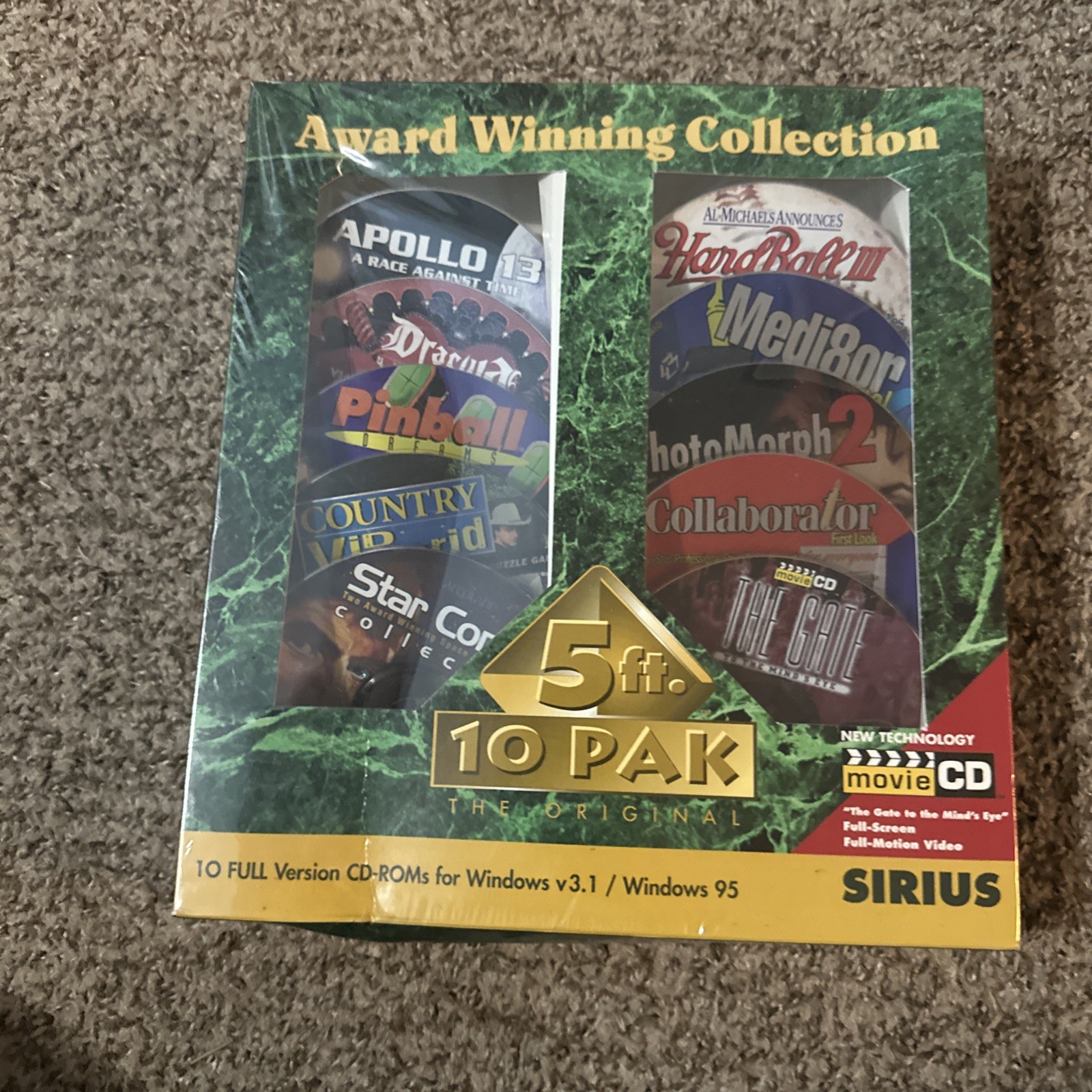 5ft 10 pak Special Edition of PC CD-Roms - Factory Sealed