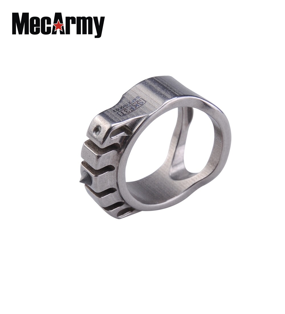Tactical Ring With Hidden Bottle Opener Function, size 8