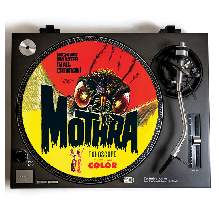 MOTHRA Turntable Slipmat for Vinyl Records 12" DJ Slip Mat Godzilla kaiju vinyls