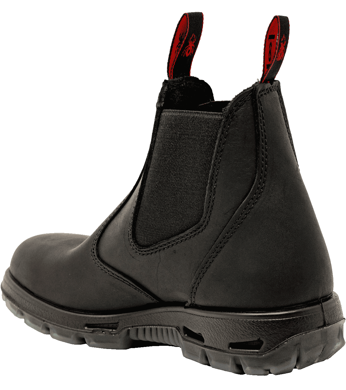 Redback Easy Escape Black Oil Kip Elastic Sided Soft Toe Work Leather Boot UBBK