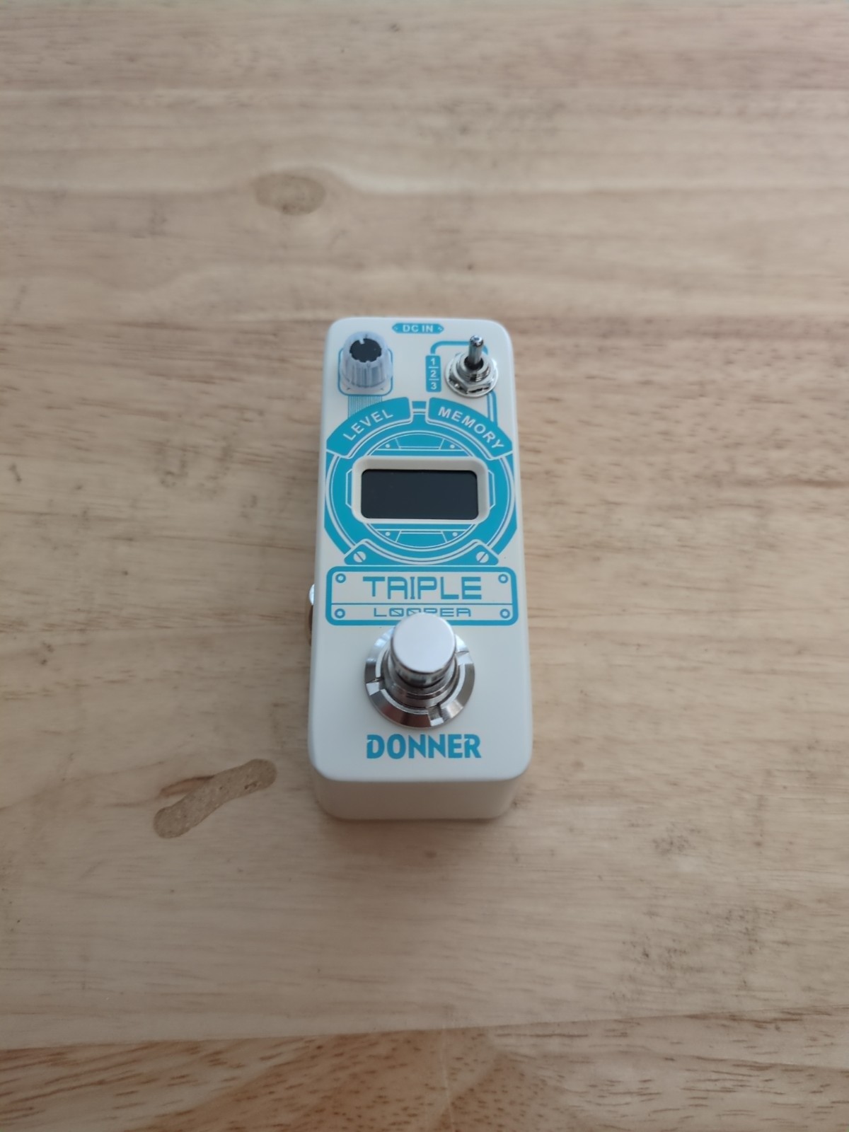 Donner Triple Looper Guitar Effect Pedal 90 mins Looping Time with Screen 3 Loop