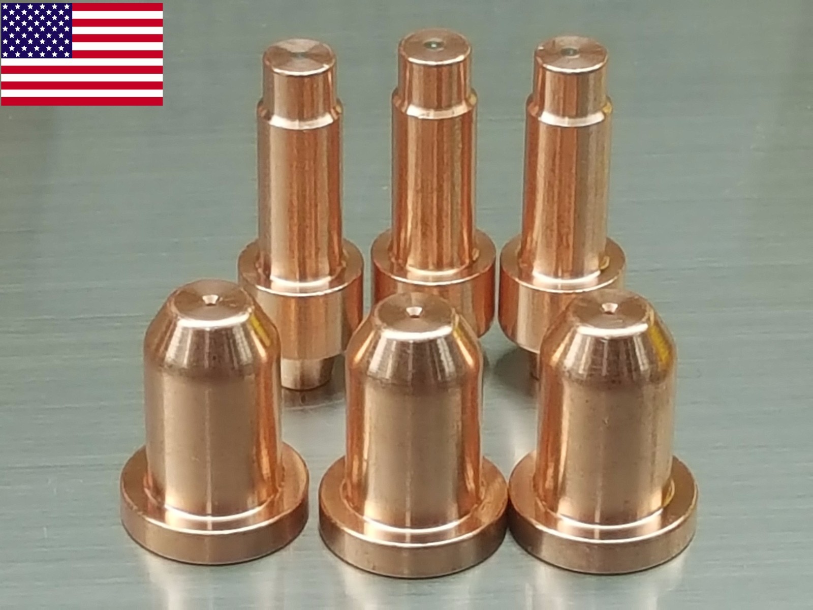 6pc x 770795 Nozzles + 770791 Electrodes for Hobart® AirForce 12ci Plasma System