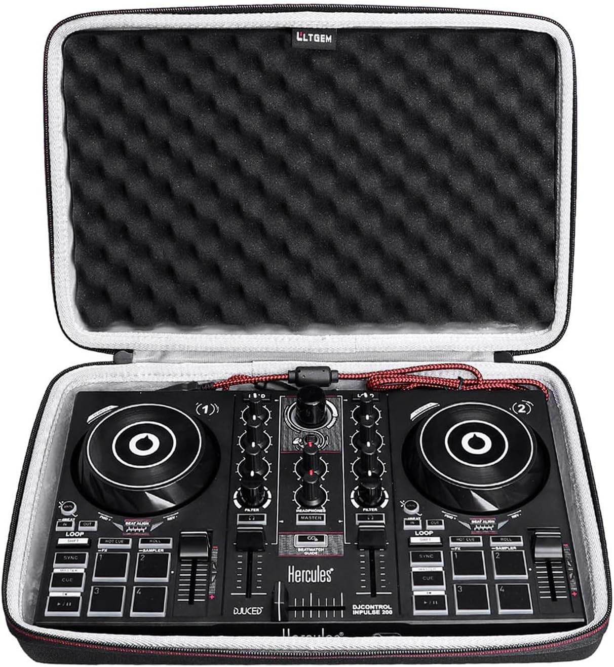 LTGEM DJ Controller Case for Hercules DJControl Inpulse 200 / DJControl Inpulse