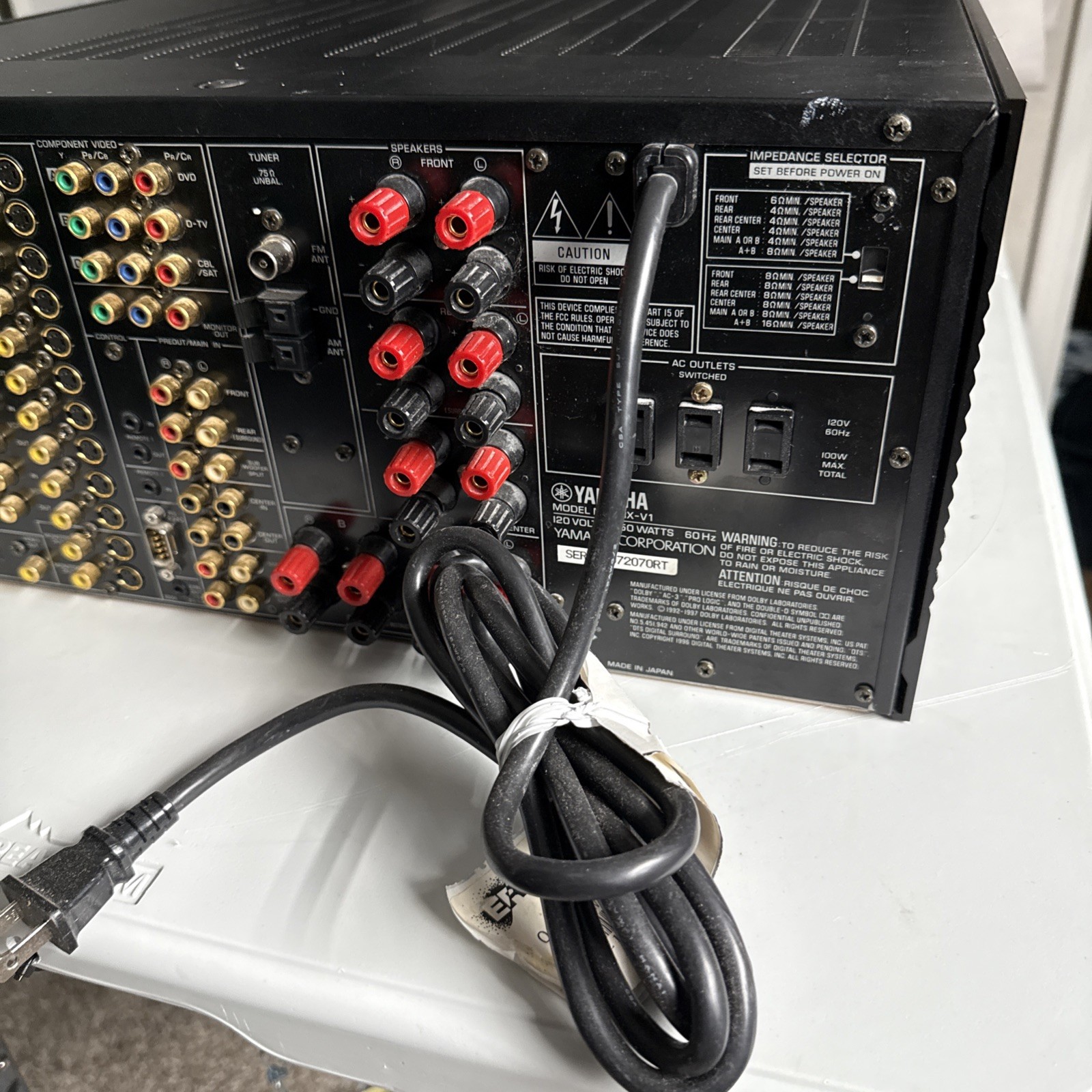 Yamaha RX-V1 Flagship AV Receiver Fully Functional