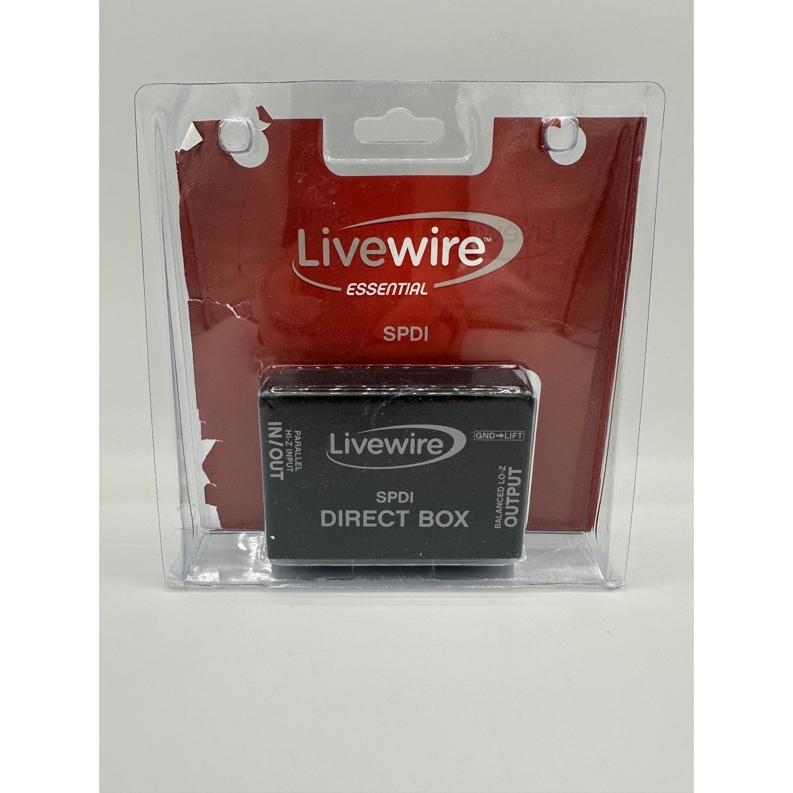 Livewire SPDI Passive Direct Box Black New Open Box Attenuation