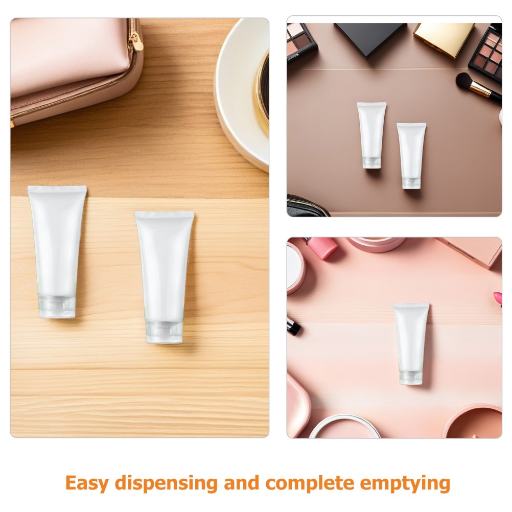30Pcs Refillable Durable Plastic Squeeze Bottles for Travel Lotion Shampoo