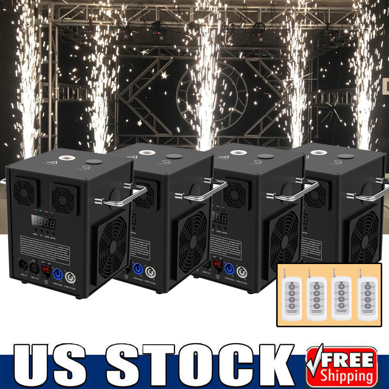 UKING 700W Cold Spark Machine DMX Stage Firework Machine Effect Party Wedding