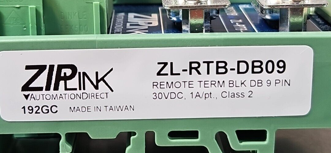 ZipLink ZL-RTB-DB09 Remote Termination Block Loc3E28
