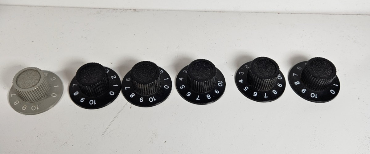 6 Shure M68 Microphone Mixer Preamplifier Amplifier Amp Numbered Knobs OEM