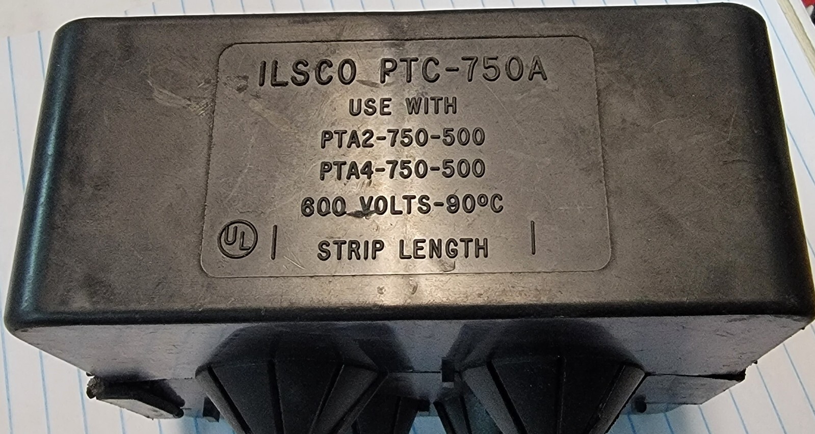 ILSCO PTC-750A PTA 2-750-500 PARALEL TAP CONNECTOR MAIN 750-500, TAP 500-4.