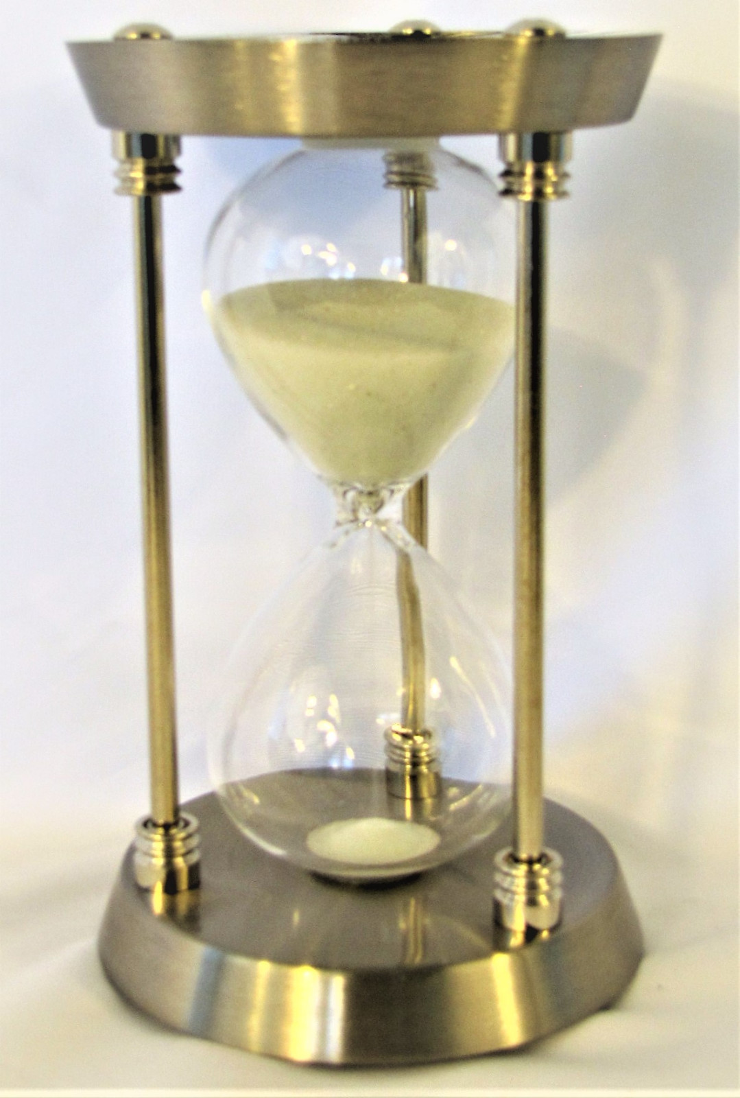 15 Minutes Hourglass Glass Sand Timer Clock Desk Decor Display Gift 6.5"(H) New
