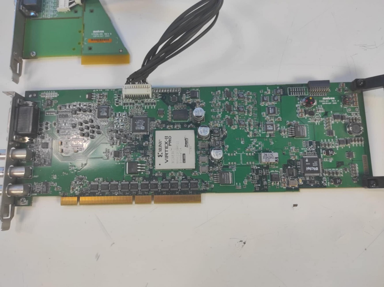 Vintage PC Matrox Y7234-00 REV.B DSXLE/200 Acquisition Card Virtex-II Pro XC2VP
