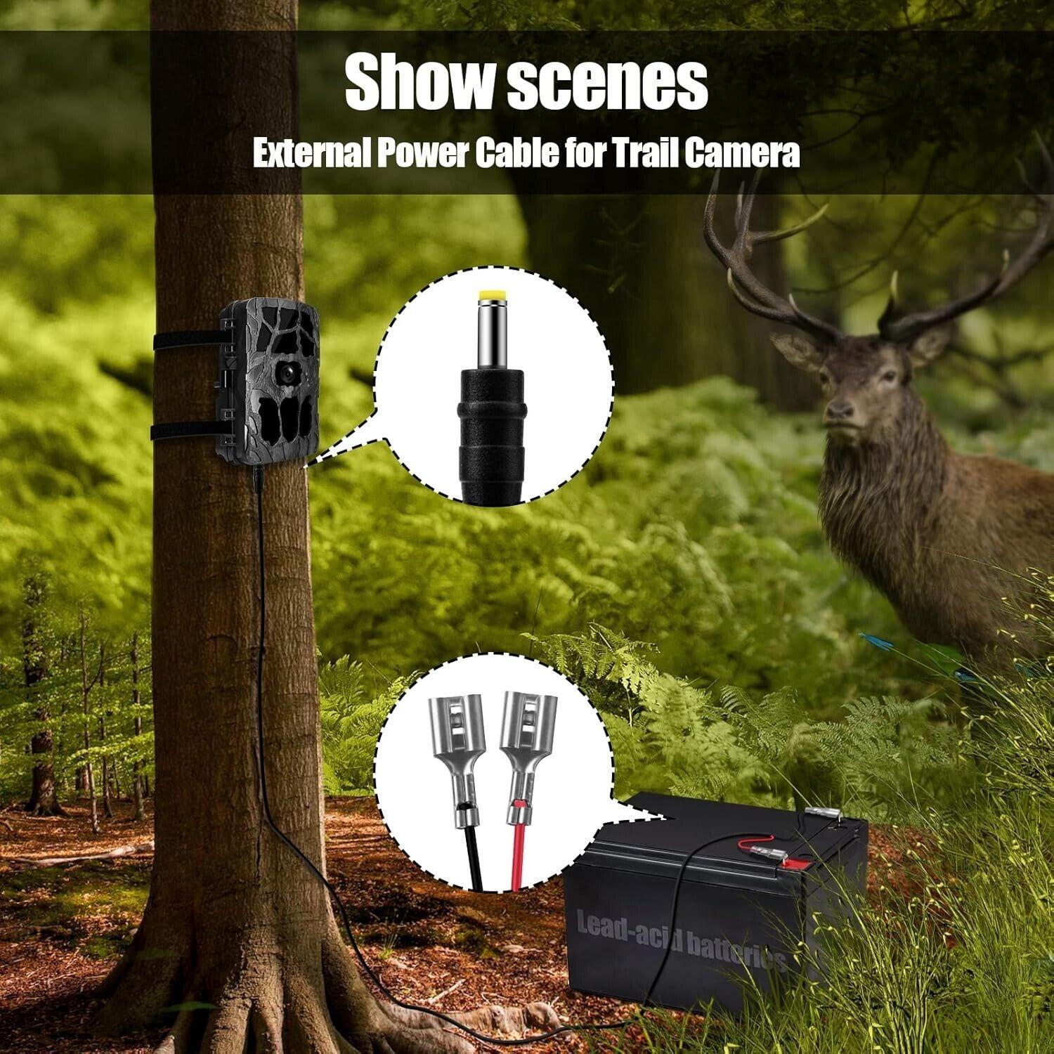Trail Camera Power Cord79inch Dc External Power Cable Compatible with Tactacam R