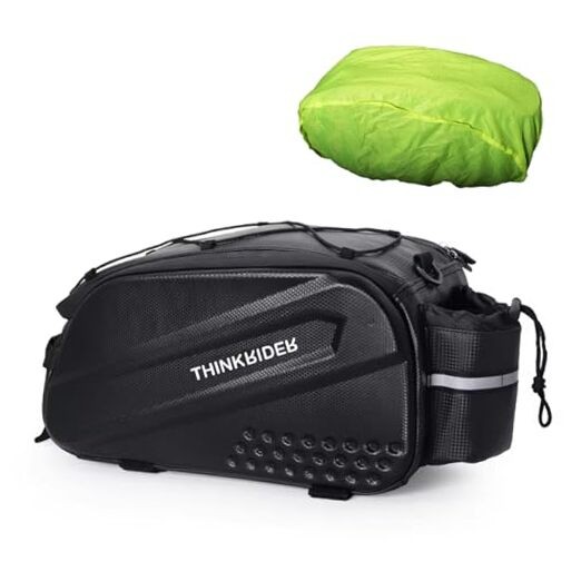 Bike Bags for Bicycle Rear rack 14L Hard Shell Waterproof Bike Ebike Trunk
