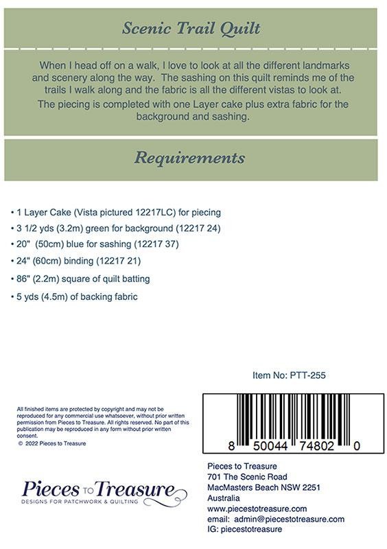Jenelle Kent Scenic Trail Layer Cake Pattern
