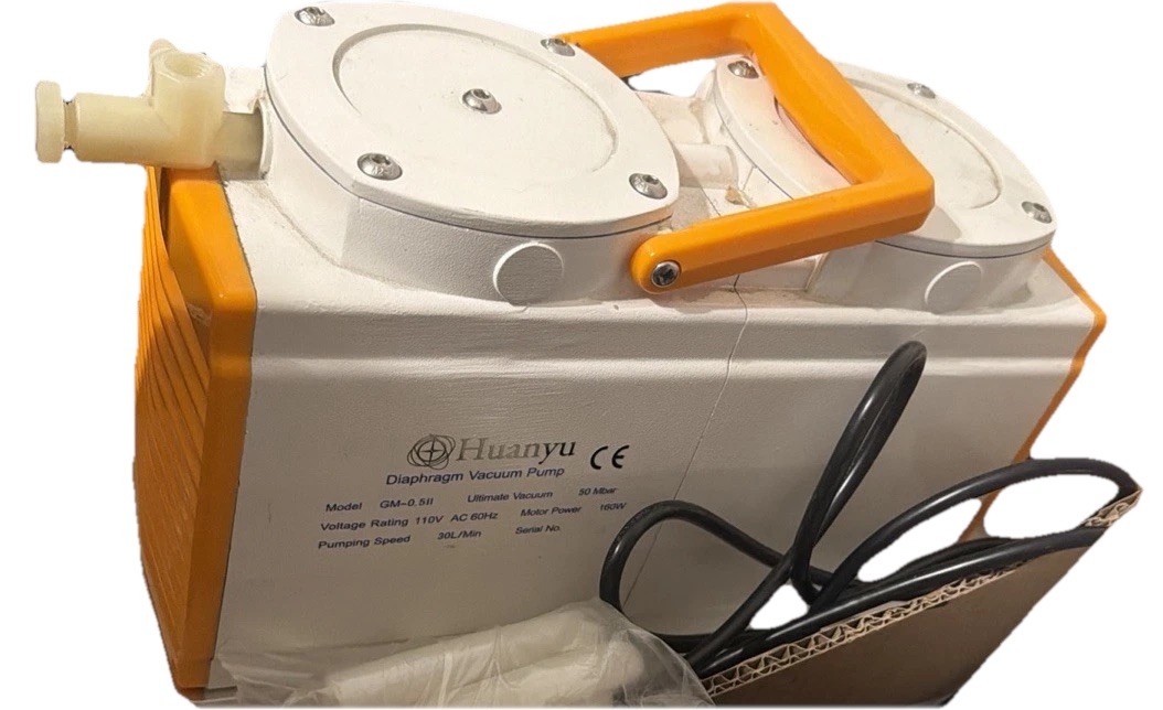 Diaphragm Vacuum PumpOil Free Dual Head 30 L/min GM-0.50B Antiseptic Y313.