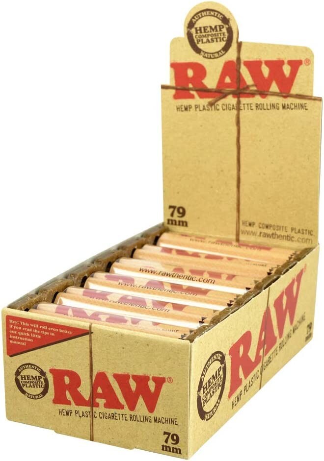 😎RAW AUTHENTIC HEMP COMPOSITE PLASTIC CIGARETTE ROLLING MACHINE ✨ 79MM