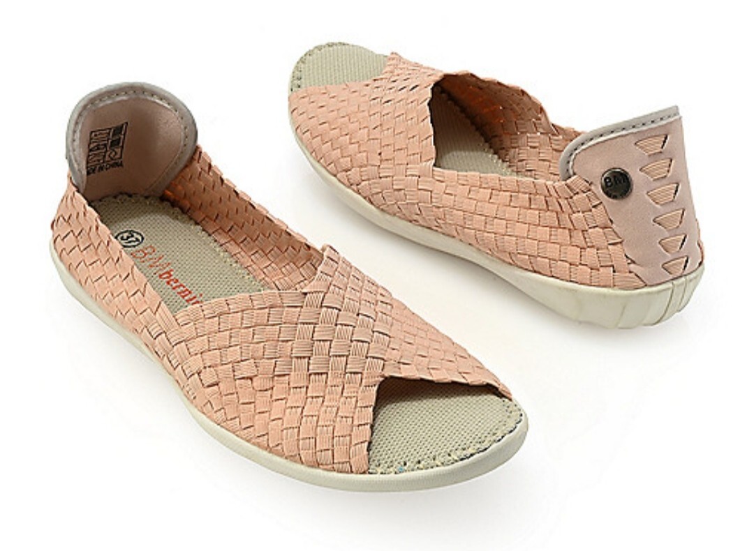 BERNIE MEV"DREAM" MEMORY FOAM STRETCH WOVEN FLAT SHOES