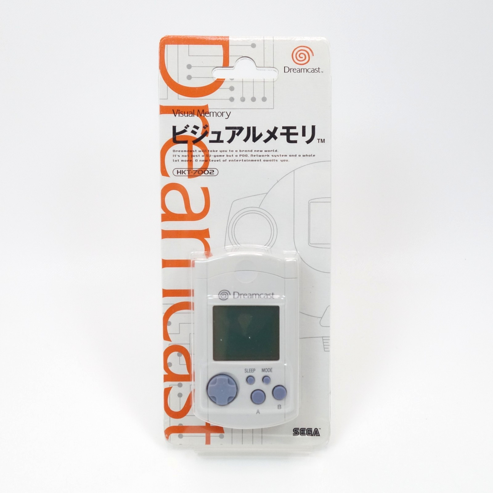 SEGA Dreamcast Visual Memory VMU HKT-7002 White New Sealed Japan Official