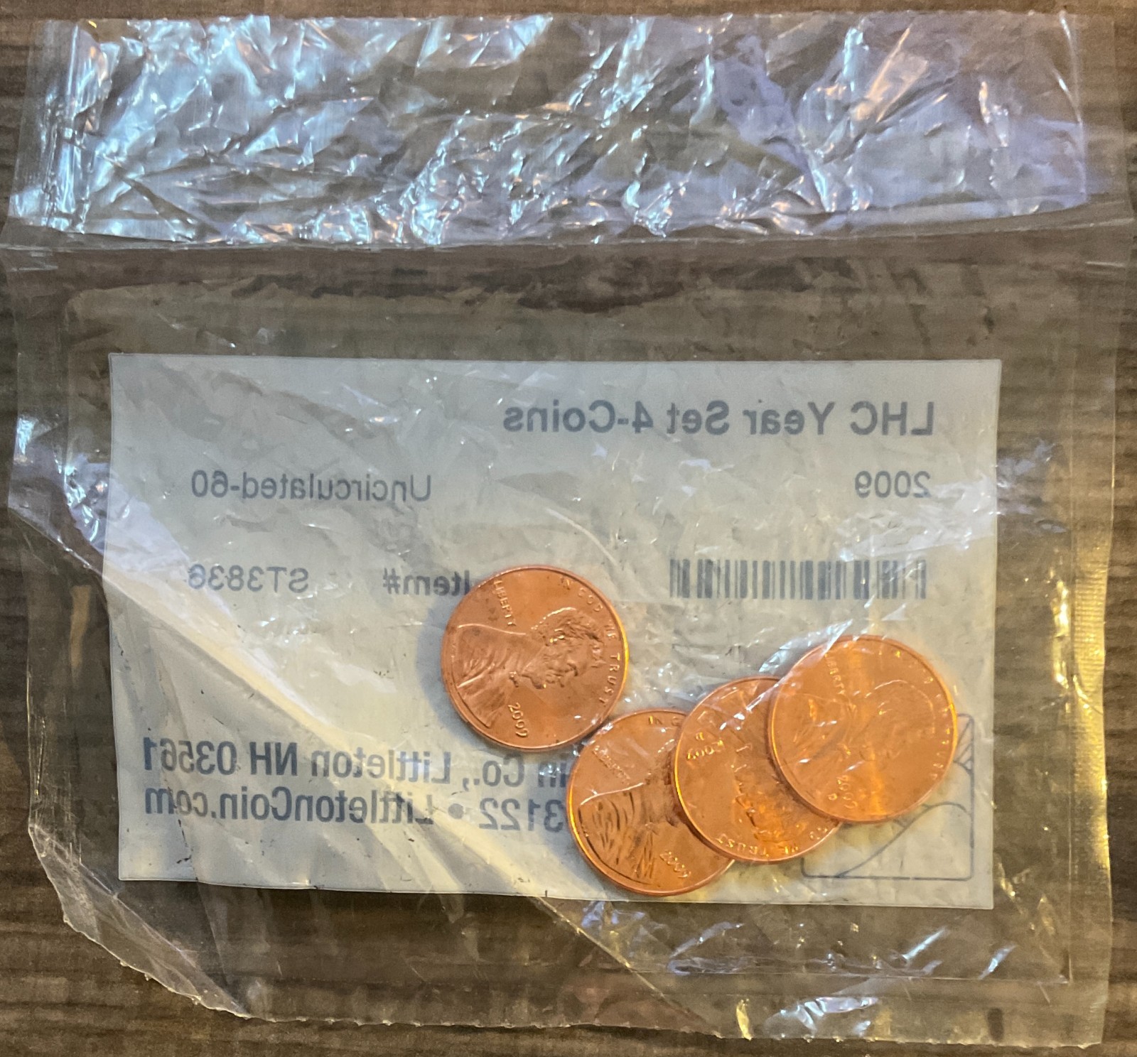 2009 LHC Uncirculated Lincoln Penny Set (4) (3 Sets)