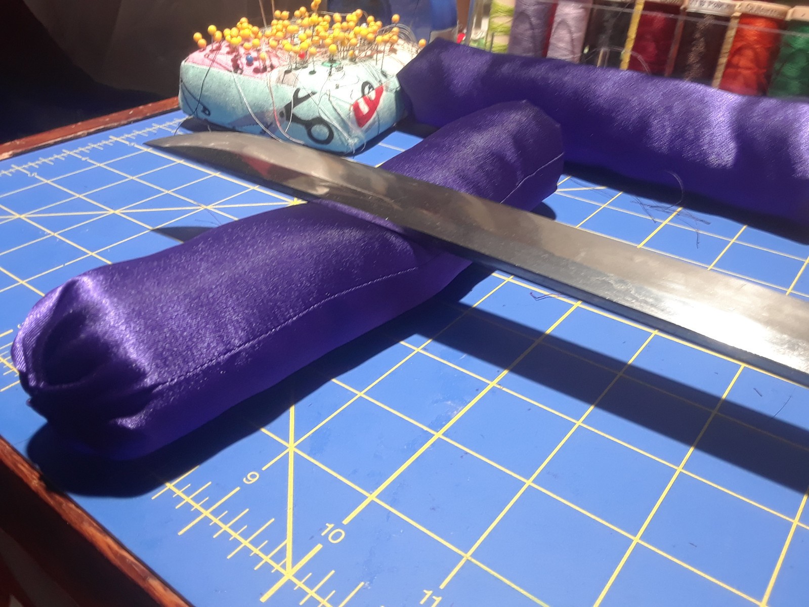 Handmade Japanese-Style Satin Makura (Sword Pillows)