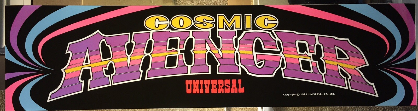Cosmic Avenger Arcade Marquee