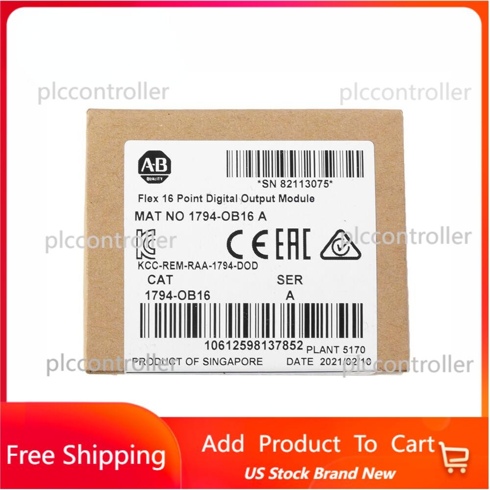 Sealed AB 1794-OB16 FLEX 16-Point Digital Output Module 1794OB16 US Free Tax