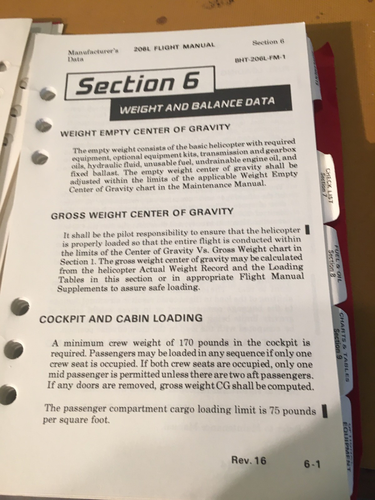 Bell 206L Long Ranger Pilot's Flight Manual